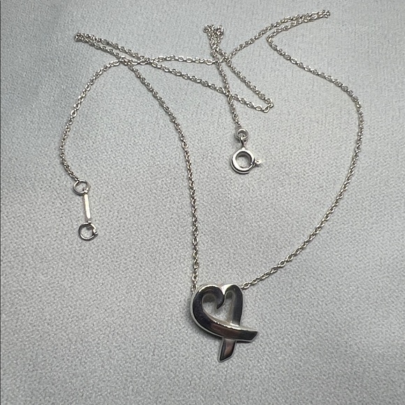Tiffany & Co. Loving Heart S925  Necklace 2.6 gram W/Box/Dustbag - Picture 10 of 12